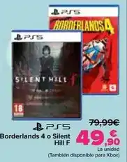 Carrefour Ps5 borderlands 4 o silent hill f oferta