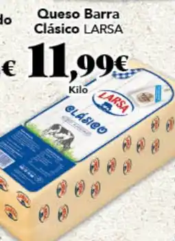 Gadis LARSA Queso Barra Clásico oferta