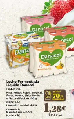 Gadis DANONE Leche Fermentada Líquida Danacol oferta