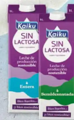 Gadis KAIKU Leche sin Lactosa Entera o Semidesnatada oferta