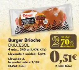 Gadis DULCESOL Burger Brioche oferta