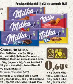 Gadis Chocolate Con Galletas Lu o Tuc Relleno Caramelo oferta