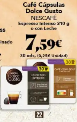 Gadis NESCAFÉ Café Cápsulas Dolce Gusto Espresso Intenso o con Leche oferta