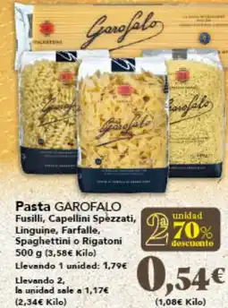 Gadis GAROFALO Pasta Fusilli, Capellini Spezzati, Linguine, Farfalle, Spaghettini o Rigatoni oferta