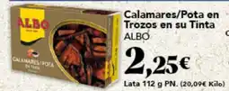 Gadis ALBO Calamares/Pota en Trozos en su Tinta oferta