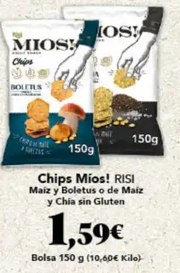 Gadis RISI Chips Míos! Maiz y Boletus o de Maiz y Chia sin Gluten oferta