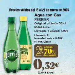 Gadis PERRIER Agua con Gas oferta