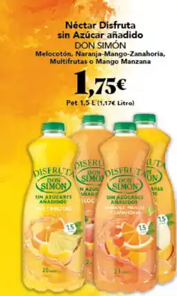 Gadis DON SIMÓN Néctar Disfruta sin Azúcar añadido oferta