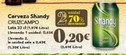 Gadis CRUZCAMPO Cerveza Shandy descuento oferta