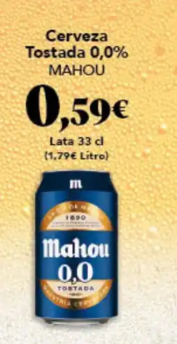 Gadis MAHOU Cerveza Tostada 0,0% oferta