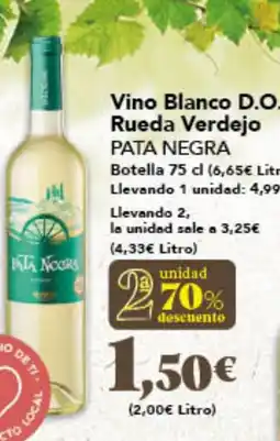 Gadis PATA NEGRA Vino Blanco D.O. Rueda Verdejo oferta