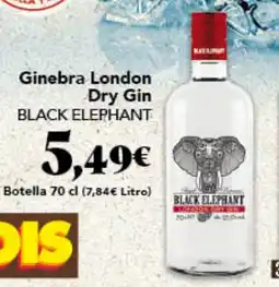 Gadis BLACK ELEPHANT Ginebra London Dry Gin oferta