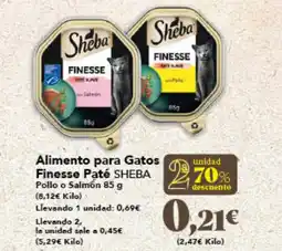 Gadis SHEBA Alimento para Gatos Finesse Paté Pollo o Salmón oferta