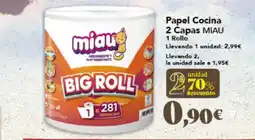 Gadis MIAU Papel Cocina 2 Capas oferta
