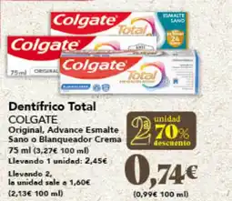 Gadis COLGATE Dentifrico Total oferta