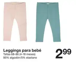 Zeeman Leggings para bebé oferta