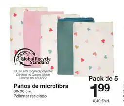 Zeeman Paños de microfibra oferta