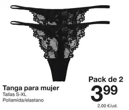 Zeeman Tanga para mujer oferta