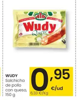 Aliprox WUDY Salchicha de pollo con queso oferta