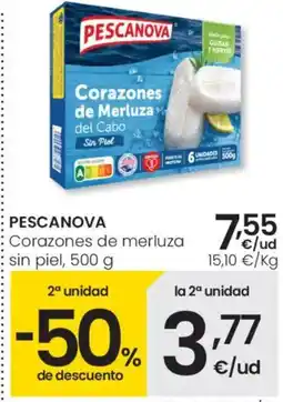 Aliprox PESCANOVA Corazones de merluza sin piel oferta