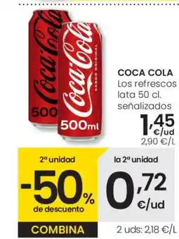 Aliprox COCA COLA Los refrescos lata señalizados oferta