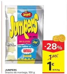 Caprabo JUMPERS Snacks de mantega oferta