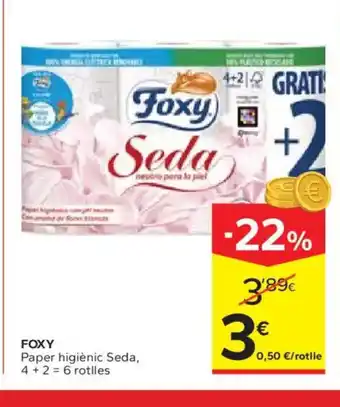Caprabo FOXY Paper higiènic Seda oferta