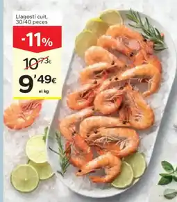 Caprabo Llagostí cuit, 30/40 peces oferta