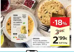 Caprabo EROSKI Truita de patates amb carbassó i ous de pagès oferta