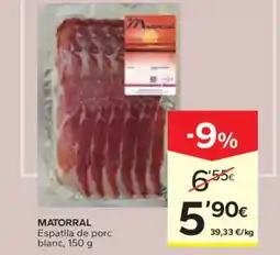 Caprabo MATORRAL Espatlla de porc oferta