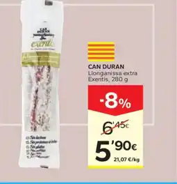 Caprabo CAN DURAN Llonganissa extra Exentis oferta