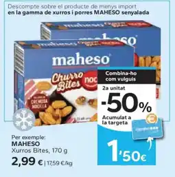 Caprabo MAHESO Xurros Bites oferta