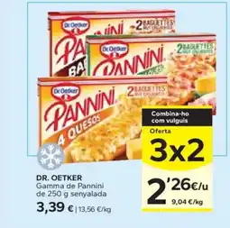 Caprabo DR OETKER Gamma de Pannini oferta