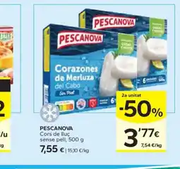 Caprabo PESCANOVA Cors de lluç sense pell oferta