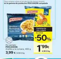 Caprabo PESCANOVA Anelles a la romana oferta