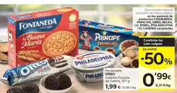 Caprabo OREO Galetes Double de crema oferta