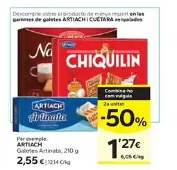 Caprabo ARTIACH Galetes Artinata oferta