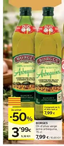 Caprabo BORGES Oli d'oliva verge extra arbequina oferta