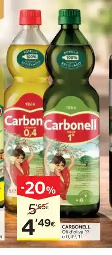 Caprabo CARBONELL Oli d'oliva 1° oferta