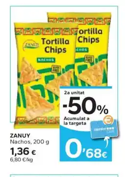 Caprabo ZANUY Nachos oferta