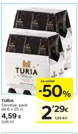 Caprabo TURIA Cervesa oferta