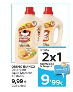 Caprabo OMINO BIANCO Detergent líquid Marsella, 45 dosis oferta