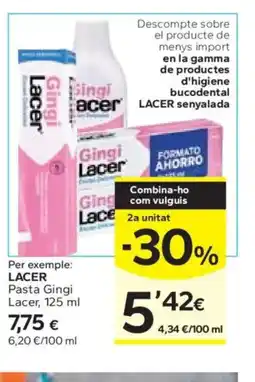 Caprabo LACER Pasta Gingi Lacer oferta
