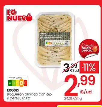 EROSKI Boquerón aliñado con ajo y perejil