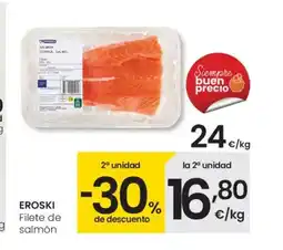 Eroski EROSKI Filete de salmón oferta