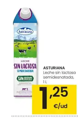 Eroski ASTURIANA Leche sin lactosa semidesnatada oferta