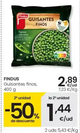 Eroski FINDUS Guisantes finos oferta