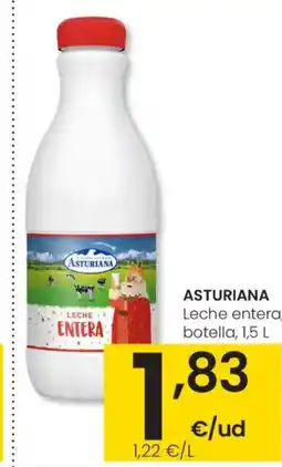 Eroski ASTURIANA Leche entera, botella oferta