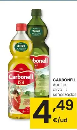 Eroski CARBONELL Aceites oliva señalizados oferta