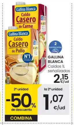 Eroski GALLINA BLANCA Caldos señalizados oferta
